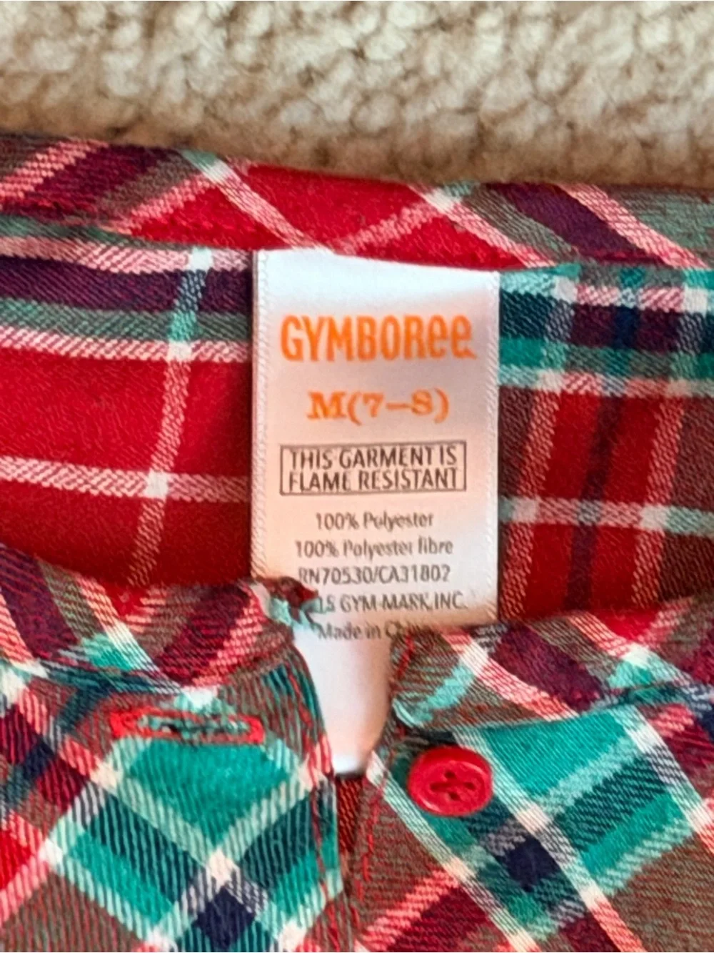 Gymboree festive plaid